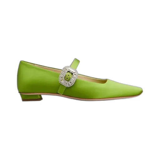 Belle Vivier Mary Janes In Satin