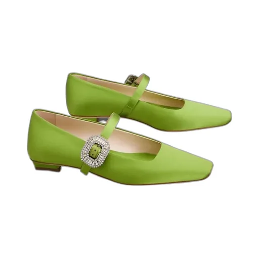 Belle Vivier Mary Janes In Satin