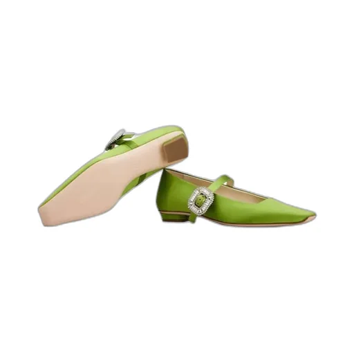 Belle Vivier Mary Janes In Satin