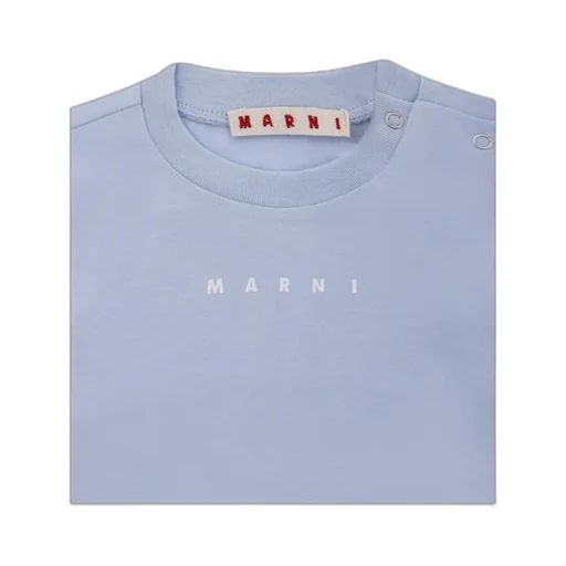 Marni Kids Logo Printed Jersey T-Shirt