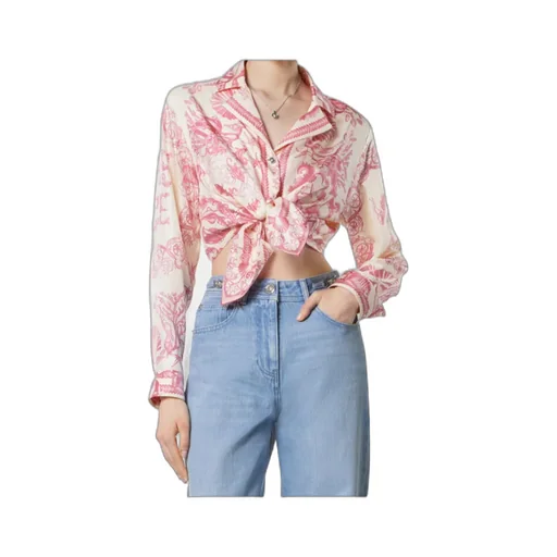 Versace Barocco Printed Cropped Shirt