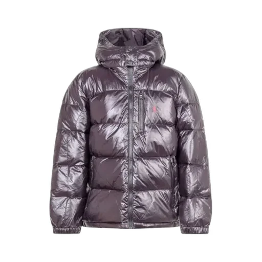 Zip-Up Hooded Down Jacket
