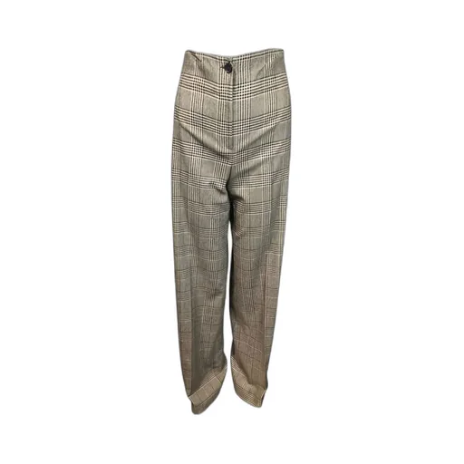 Plaid Pattern Casual Pants