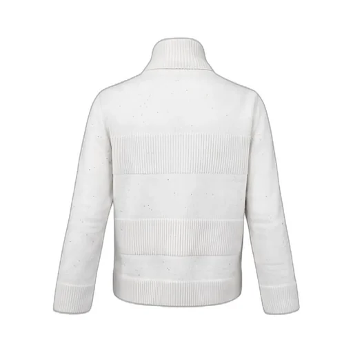 High-Neck Long-Sleeved Sweater
