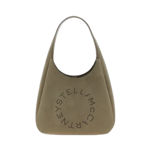 Stella Mccartney Logo Perforated Shoulder Bag