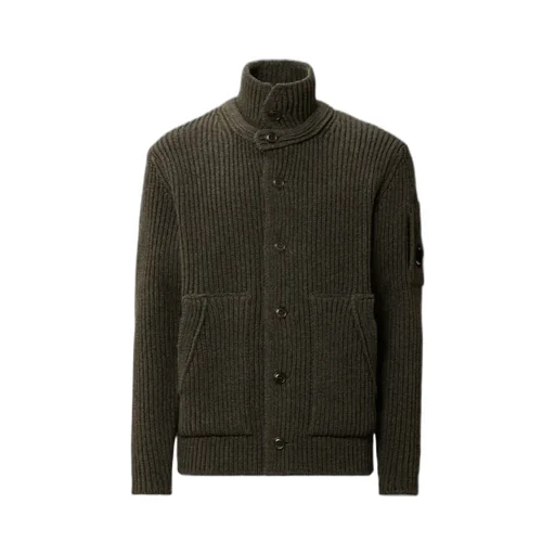 Button Ribbed Cardigan