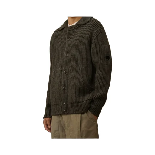 Button Ribbed Cardigan