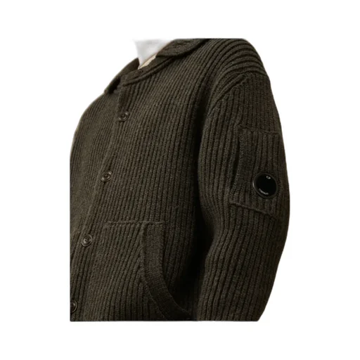 Button Ribbed Cardigan