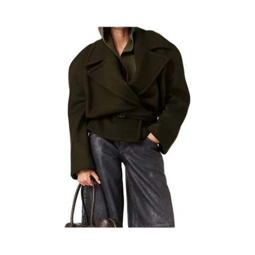 Stella Mccartney Cropped Belted Trench Jacket