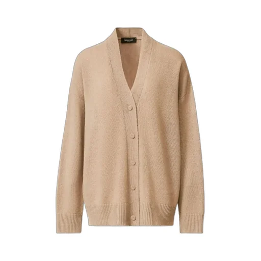 Long-Sleeved Knitted Cardigan