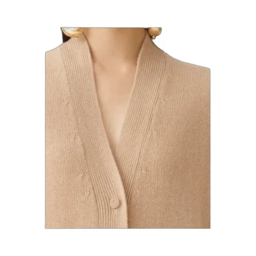 Long-Sleeved Knitted Cardigan