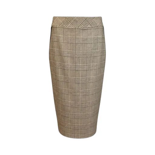 Checkered Half-Length Skirt
