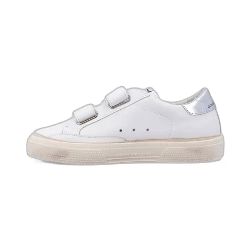 Golden Goose Kids May School Logo Label Sneakers