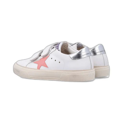 Golden Goose Kids May School Logo Label Sneakers