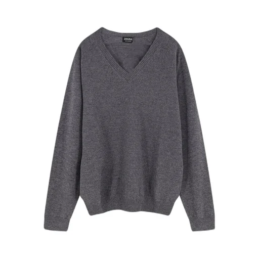 Zegna Oasi Long-Sleeved V-Neck Jumper