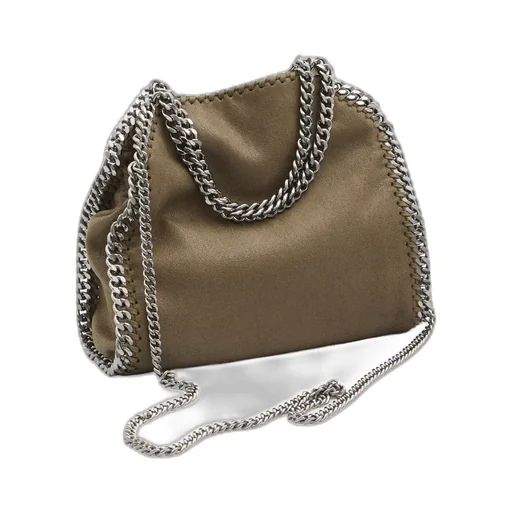 Mini Falabella Chain-Trimmed Tote Bag