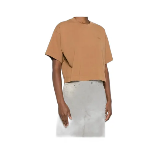 Tonal Logo Cropped T-Shirt