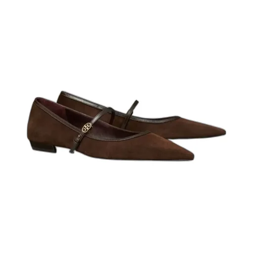 Tory Burch Buckled Flat Shoes
