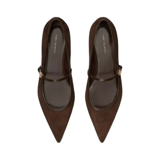 Tory Burch Buckled Flat Shoes
