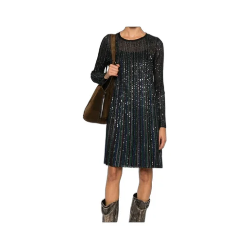 Missoni Lurex Long-Sleeved Short Dress