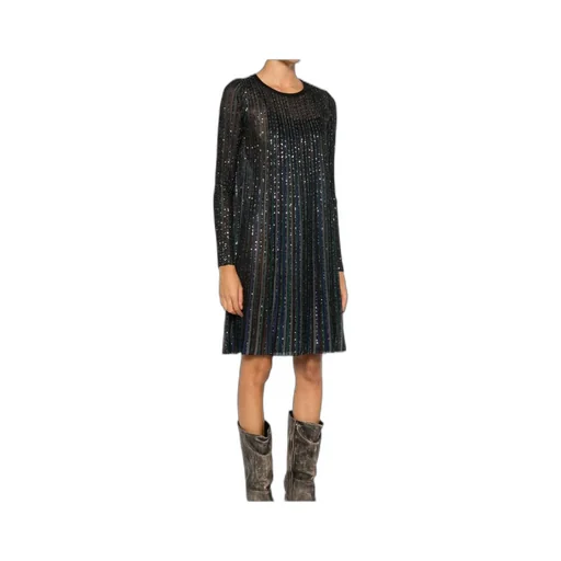 Missoni Lurex Long-Sleeved Short Dress