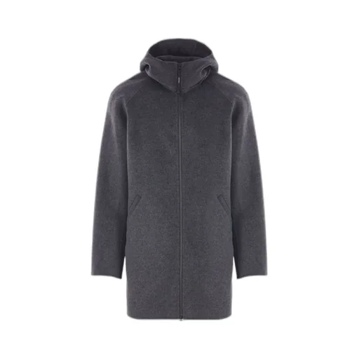 Long-Sleeved Hooded Coat