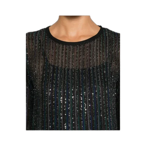 Missoni Lurex Long-Sleeved Short Dress