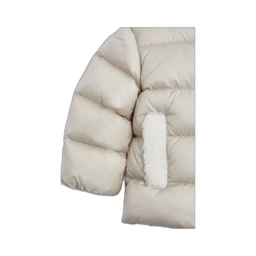 Moncler Enfant Borgan Teddy-Trimmed Hooded Down Jacket