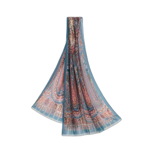 Etro Paisley Printed Frayed Hem Scarf