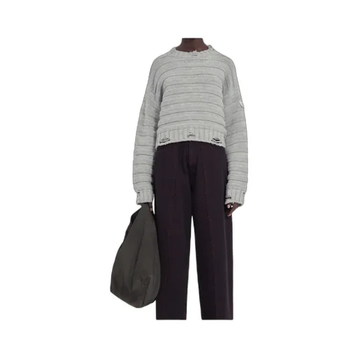 Mm6 Maison Margiela Numbers-Patch Distressed Jumper