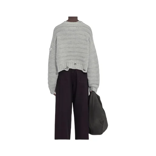 Mm6 Maison Margiela Numbers-Patch Distressed Jumper