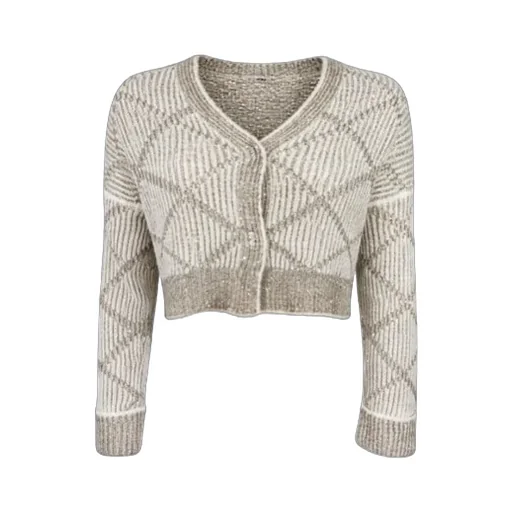 Sequined Diamond Sweater