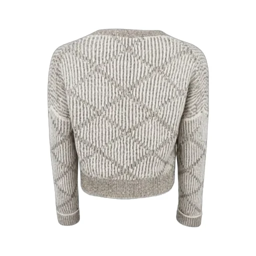 Sequined Diamond Sweater