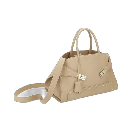 Large Hug Tote With Spike Embellished