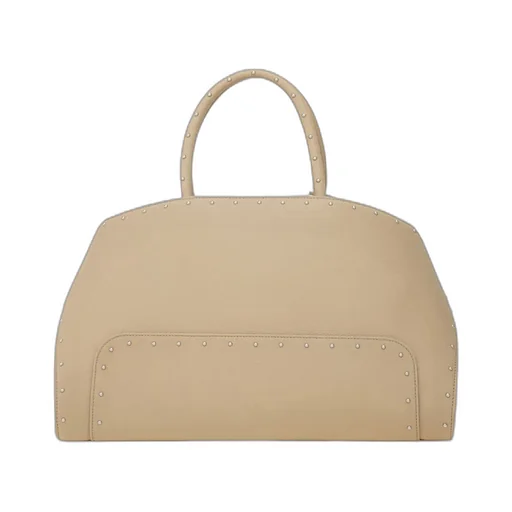 Large Hug Tote With Spike Embellished