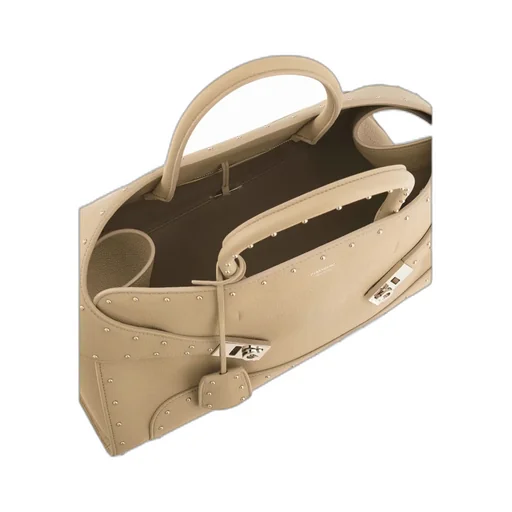 Large Hug Tote With Spike Embellished