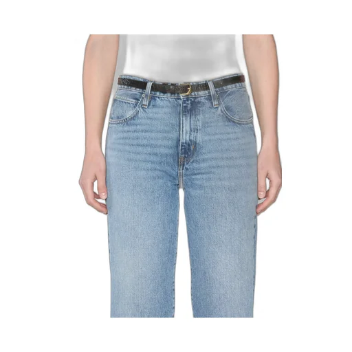 Mid-Rise Straight Jeans