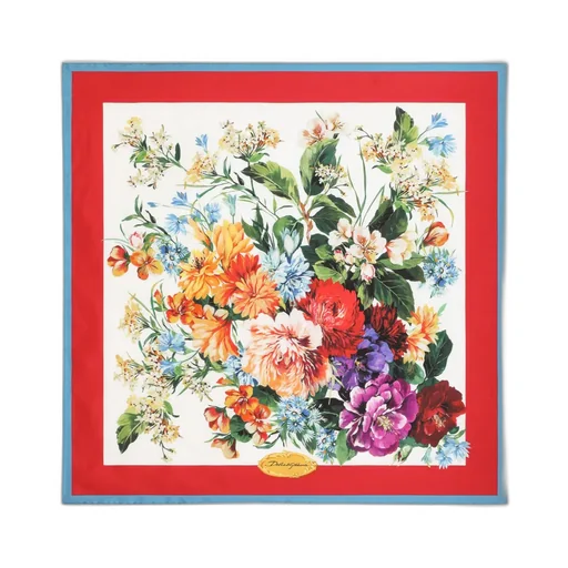 Dolce & Gabbana Floral Printed Twill Scarf