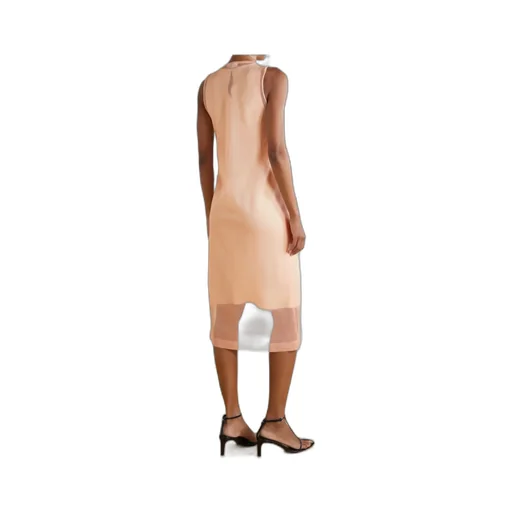 Jil Sander Round Neck Sleeveless Maxi Dress