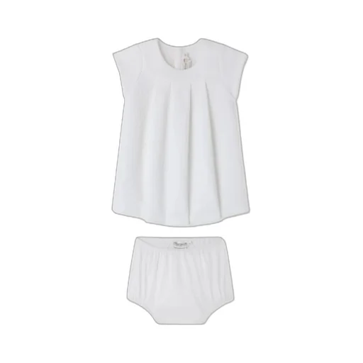Elzie Dress In Cotton Pique With Bloomer