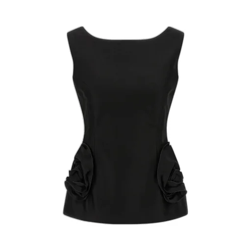 Floral-Embellishment Top