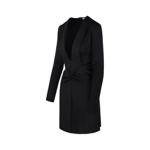 Plunge-Neck Mini Dress