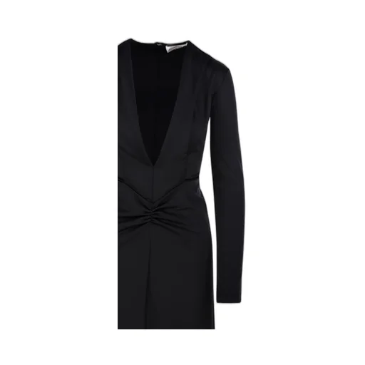 Plunge-Neck Mini Dress
