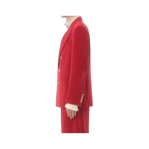 Valentino	Double-Breasted Long-Sleeved Jacket