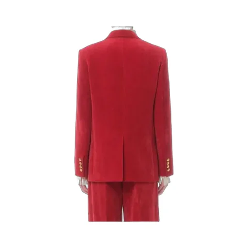 Valentino	Double-Breasted Long-Sleeved Jacket