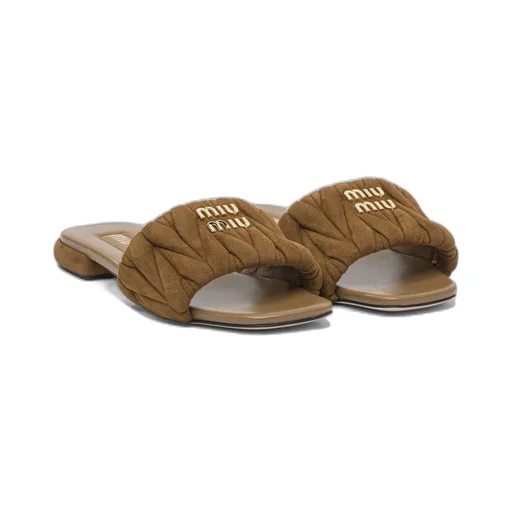 Miu Miu Open-Toe Slip-On Sandals
