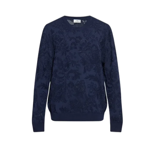 Etro Jacquard Crewneck Knitted Jumper