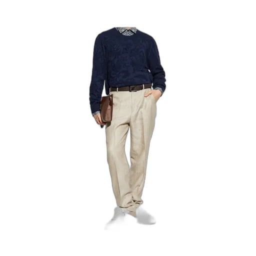 Etro Jacquard Crewneck Knitted Jumper