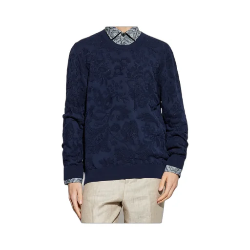 Etro Jacquard Crewneck Knitted Jumper