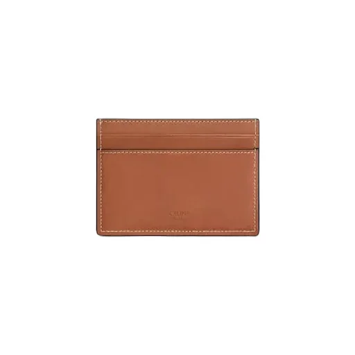 Card Holder In Natural Calfskin
